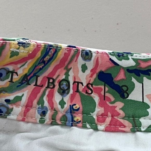 Talbots Botanical Tropical Travel Casual Sz 8 Perfect Shorts - Picture 15 of 16